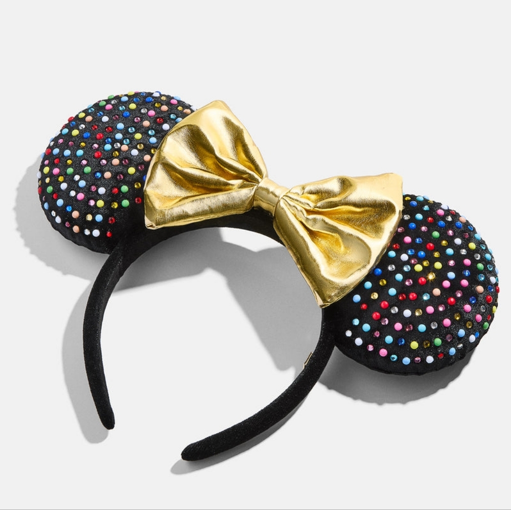 Baublebar Black and Gold Minnie Mouse Ears Headband